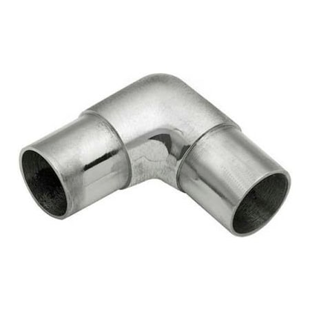 Lavi Industries Lavi Industries, Flush Elbow Fitting, for 1.5" Tubing, Satin Stainless Steel 44-732/1H